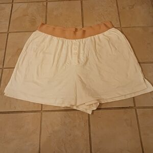 NWOT Forever 21 Cream High Waist Shorts